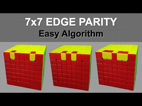 Easiest Way to Solve 7x7 Edge Parity