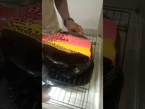 #viralvideo #lettercake #mirrorglaze #cheflife
