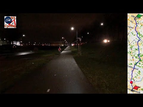 An evening bike ride from Utrecht to 's-Hertogenbosch (long version)