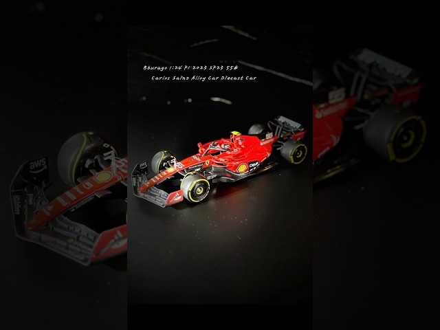 Vídeo relacionado con Burago Maqueta coche Fórmula 1 2023 Carlos Sainz, Ferrari SF-23, Escala 1/24, Incluye figura piloto, Maquetas coches, Miniatura de colección, F1, Burago, Regalos para coleccionistas, +14 años (78060)