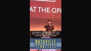 Chris Janson Who's Your Farmer exclusive backstage Opry FixADrink night at the Opry.