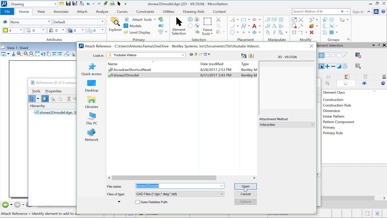 Adding A 3D Design Model Into A Sheet Model