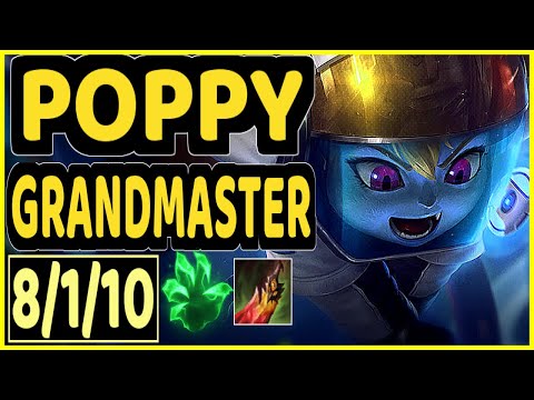 PAPRYZE (POPPY) - 8/1/10 KDA TOP GAMEPLAY - OC Ranked GRANDMASTER