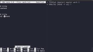 git3 - CLI branch & conflict 4.3. 병합 : 같은파일, 다른부분 병합