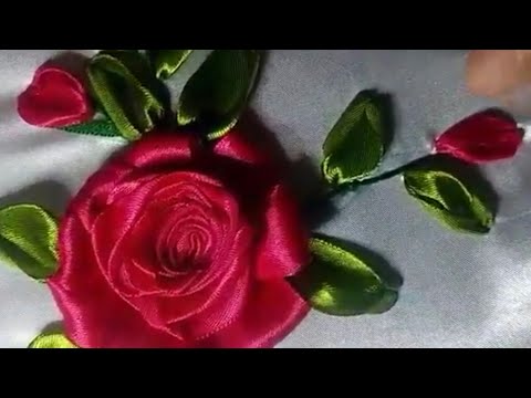 Beautiful Ribbon Flower || Motive Design Ribbon Work || Fahmida collection