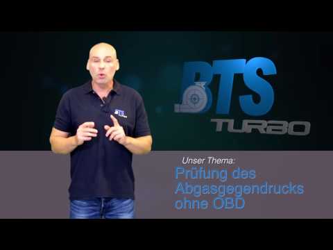 Prüfung des Abgasgegendrucks am Turbolader
