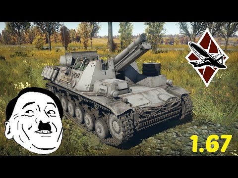 Sturmpanzer II 1.67 (war thunder gameplay)