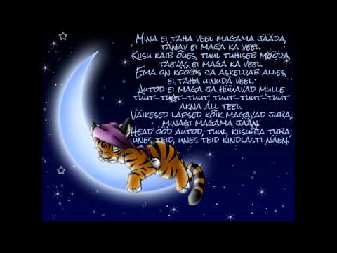 Velda Otsus- Mina ei taha veel magama jääda