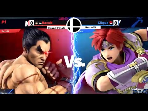 TTGO #142 GRAND FINALS - BacoN (Kazuya, Dr. Mario) vs Clique (Roy) SSBU Smash Ultimate