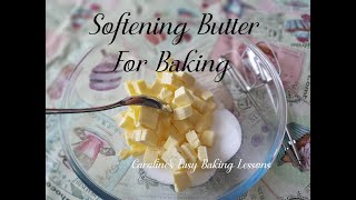 QUICK BAKING TIPS - Softening Butter