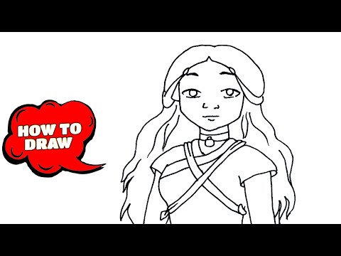How to draw Katara from avatar the last airbender |...