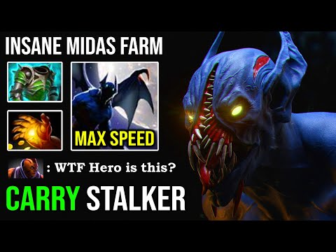 INSANE MIDAS NIGHTSTALKER 1v5 Raid Boss Craziest Move Speed 100% Counter AM 10K MMR DotA 2