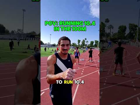 Running 10.4 in the 100M👀