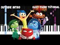 Inside Out 2 Outside Intro Easy Piano Tutorial