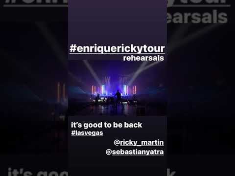 #EnriqueIglesias and Ricky Martin tour || rehearsal video 🤟