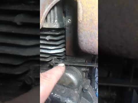 Tecumseh OHSK120 and OVXL120 Govenor linkage and adjustment.