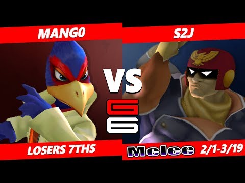 Genesis 6 SSBM - C9 | Mango (Falco) Vs. HLCG | S2J (Captain Falcon Smash Melee Tournament L7ths