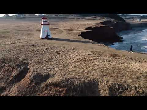 Phare du Cap-Alright ,Havre-aux-Maisons, Québec Canada .