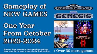 Gameplay of New Mega Drive/Genesis Games from October 2023 to 2024