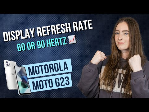 Motorola moto g23  - Display Refresh Rate • 📱• 📈 • ㎐ • Tutorial