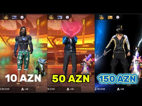 10 AZN’LİK 50 AZN’LİK 150 AZN’LİK HESAPLARI İNCELEDİM(FREE FİRE HESAP İNCELEME)