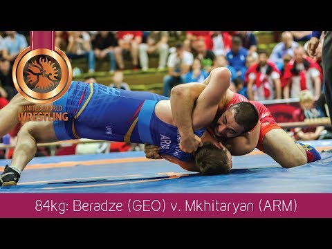 BRONZE FS - 84 kg: Z. BERADZE (GEO) df. H. MKHITARYAN (ARM) by FALL, 8-5
