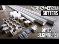 How To Install Gutters For Beginners! Easy DIY Home Project!