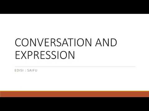 CONVERSATION AND EXPRESSION #Saifu
