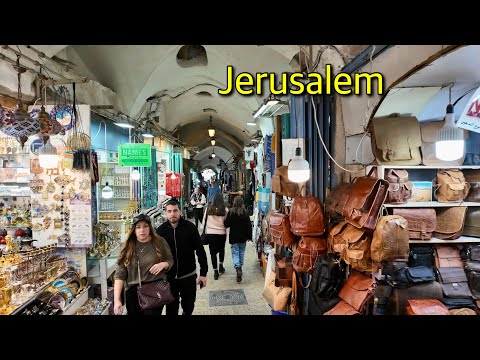 Jerusalem Ambience. Old City Market and Western Wall, February 1st.