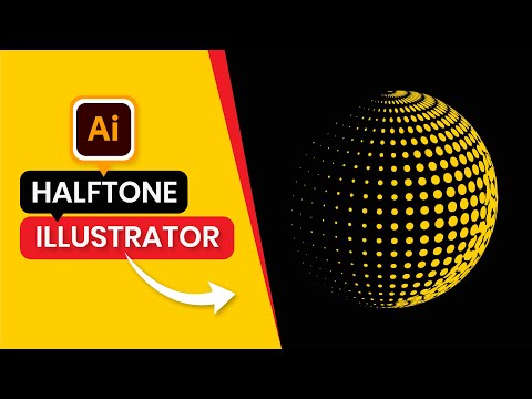 How to make 3D Dotted Globe logo in Adobe illustrator