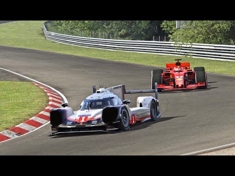 Ferrari F1 2018 vs Porsche 919 EVO - Nordschleife
