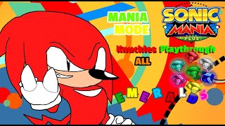 Sonic Mania | Knuckles Playthrough: All Emeralds (100%)