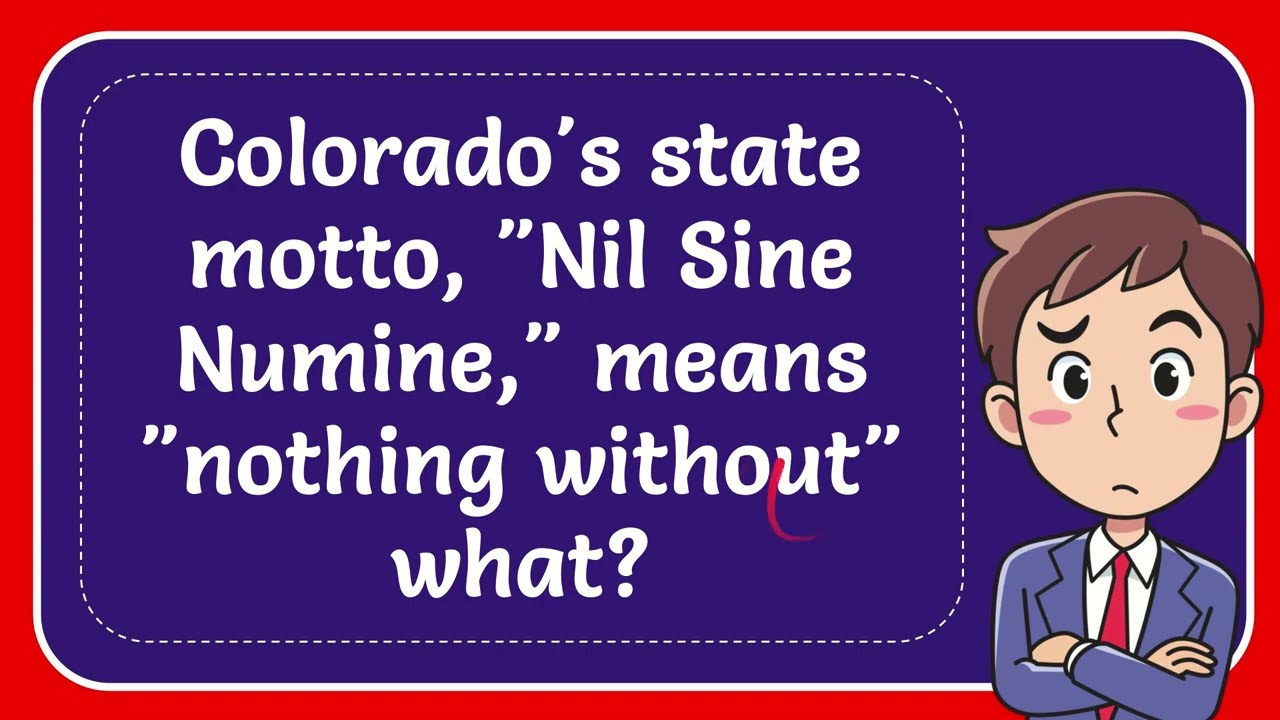 What is Colorado's motto and what does it mean? Tipseri