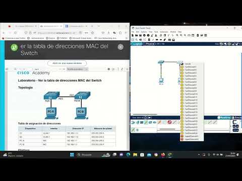 CCNA1 7.3.7 Visualización de la tabla de direcciones MAC del switch