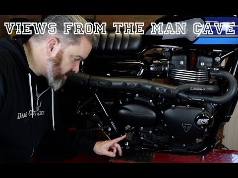 Triumph Street Twin - Removing your footpegs and levers....