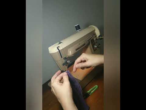 Sewed a simple baby turban under 5 minutes on my vintage machine