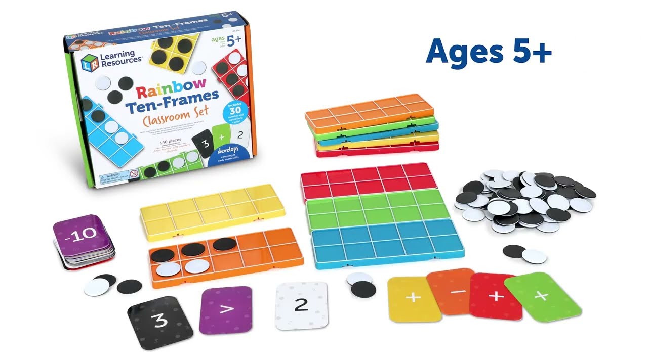 Rainbow Ten Frame Set