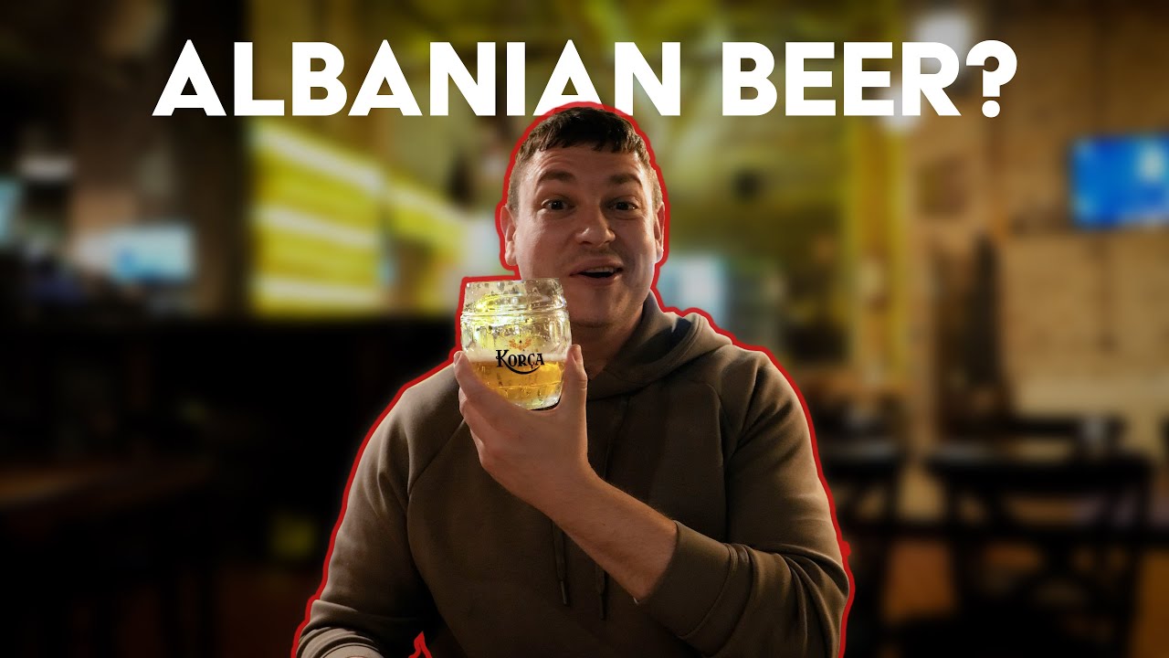 We Tried ALBANIA'S FIRST BEER! (+ Qofte Taste Test!) 🍺🇦🇱  Birra Korça | Korçë, Albania