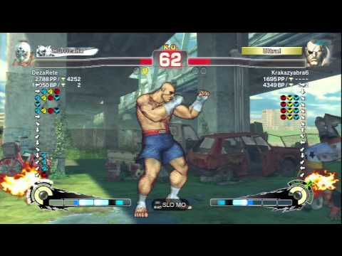 DezaRete (El Fuerte) Vs Krakazyabra6 (Sagat) SSF4 AE Ranked Matches - PSN