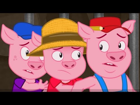 Los Tres Cerditos - La Fiesta de la Pizza + El Lobo Malo Y El Cerdo Gigante | Cuentos infantile