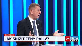 Babiš o maržích čerpacích stanic: Pohrozil zákonem o cenách. Ve hře je i spotřební daň