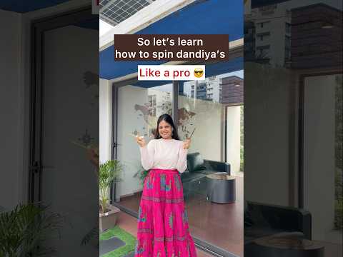 LEARN HOW TO SPIN DANDIYA | NAVRATRI SPECIAL 🔥| DANDIYA STEP #navratri2025  #dandiya #dandiyanight