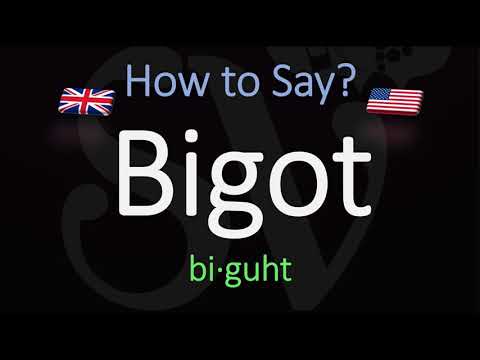 Part of a video titled How to Pronounce Bigot? (CORRECTLY) Meaning ... - YouTube