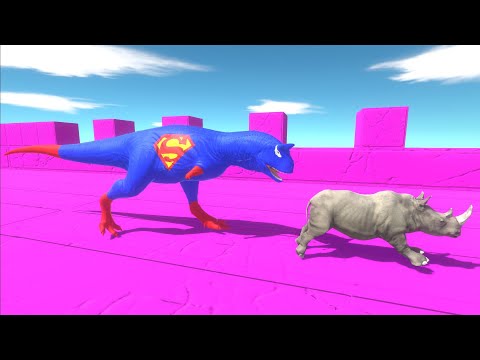 Escape from Superman Carnotaurus - Animal Revolt Battle Simulator