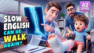 OMG... What Happened To Leo's Leg?! | Slow English Listening Story (A2)
