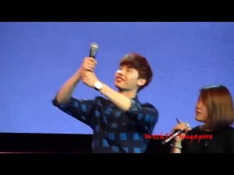 141101 Lee Jong Suk Thailand Fanmeet - Jongsuk comment about Park Soo Ha Hug