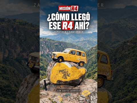 Como llegó este carro ahí? El amigo fiel de la vía a Zapatoca, Santander.