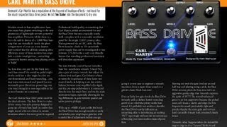 Video thumbnail for Carl Martin Bass Drive Pedal Review - WIN this Pedal in Guitar Interactive Magazine Issue 15 by Guitar Interactive Magazine