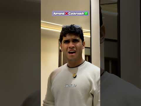 Almond ❌ Cockroach ✅ 🪳 #shortsfeed #shorts #funnyshorts #cockroach #almond
