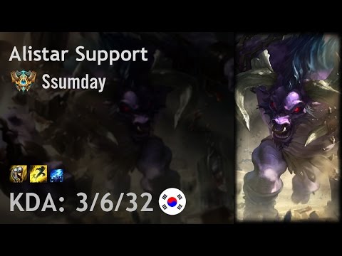 Alistar Support vs Kennen - Ssumday - KR Challenger Patch 6.21